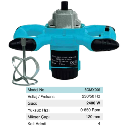 BHD SCMX001 BOYA KARIŞTIRMA MAKİNESİ